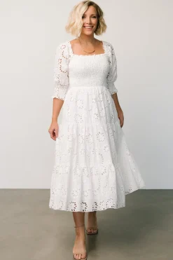Baltic Born Ella Eyelet Midi Dress |