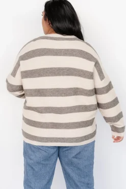 Baltic Born Ellington Knit Sweater | Cream + Gray