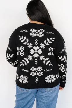 Baltic Born Elsa Sweater | Black + Off White