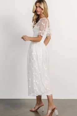 Baltic Born Emilia Embroidered Dress | Off White