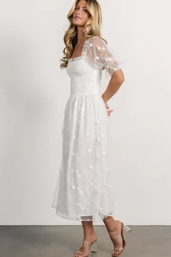 Baltic Born Emilia Embroidered Dress | Off White