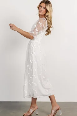 Baltic Born Emilia Embroidered Dress | Off White