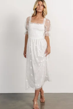 Baltic Born Emilia Embroidered Dress | Off White