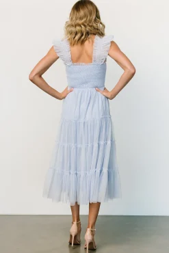 Baltic Born Emma Smocked Tulle Dress | Light Blue