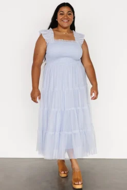 Baltic Born Emma Smocked Tulle Dress | Light Blue