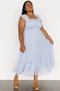 Baltic Born Emma Smocked Tulle Dress | Light Blue