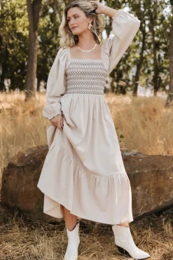 Baltic Born Emmeline Smocked Midi Dress |