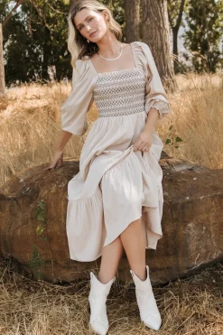 Baltic Born Emmeline Smocked Midi Dress |
