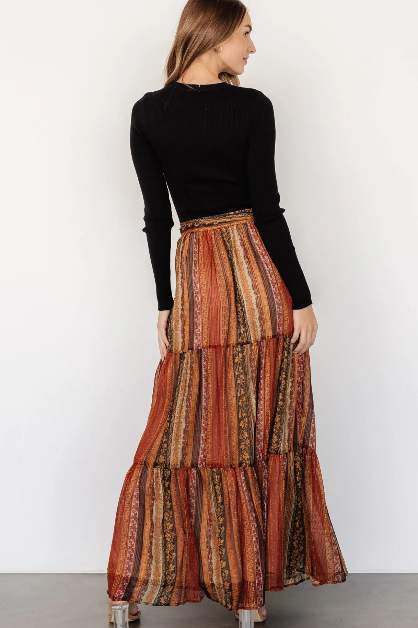 Baltic Born Emryn Sweater Dress | Black + Multi Print