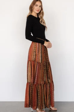 Baltic Born Emryn Sweater Dress | Black + Multi Print