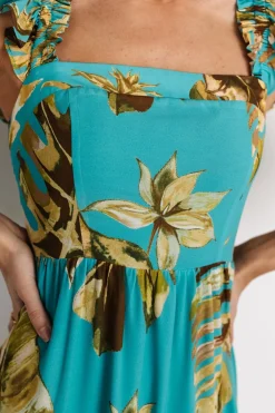 Baltic Born Encinitas Maxi Dress | Caribbean Blue Print
