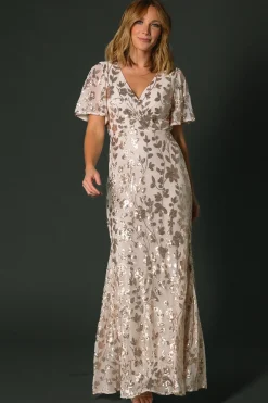Baltic Born Esme Sequin Dress | Rose Gold