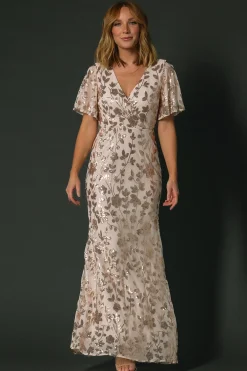 Baltic Born Esme Sequin Dress | Rose Gold