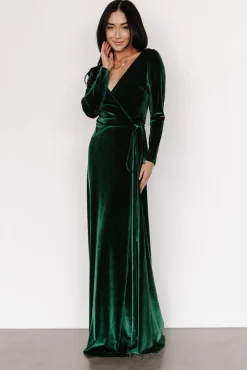 Baltic Born Esmerelda Velvet Wrap Maxi Dress |