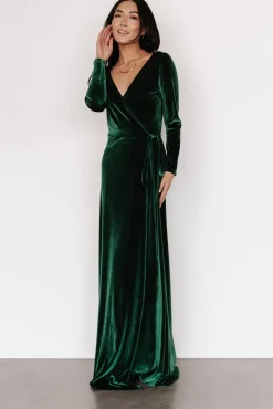 Baltic Born Esmerelda Velvet Wrap Maxi Dress |