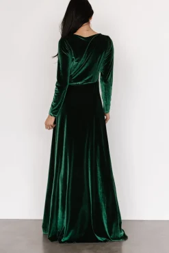 Baltic Born Esmerelda Velvet Wrap Maxi Dress |