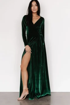 Baltic Born Esmerelda Velvet Wrap Maxi Dress |