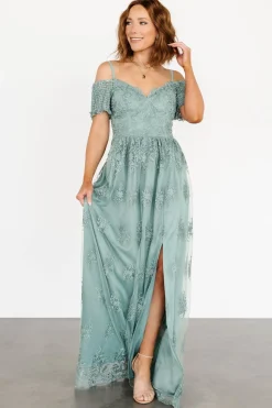 Baltic Born Esperanza Tulle Embroidered Maxi Dress |