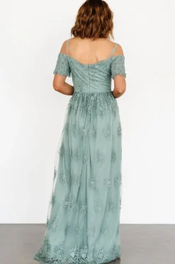 Baltic Born Esperanza Tulle Embroidered Maxi Dress |