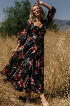 Baltic Born Estefania Maxi Dress | Black Floral