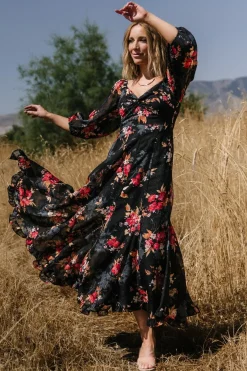 Baltic Born Estefania Maxi Dress | Black Floral