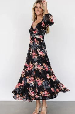 Baltic Born Estefania Maxi Dress | Black Floral