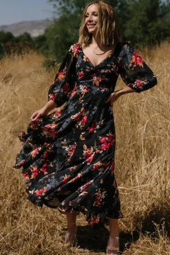 Baltic Born Estefania Maxi Dress | Black Floral