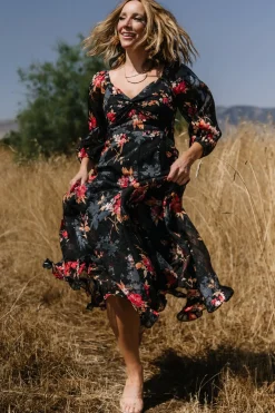 Baltic Born Estefania Maxi Dress | Black Floral