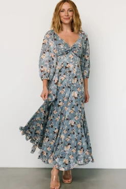 Baltic Born Estefania Maxi Dress | Blue + Peach Floral