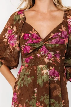 Baltic Born Estefania Maxi Dress | Brown Floral