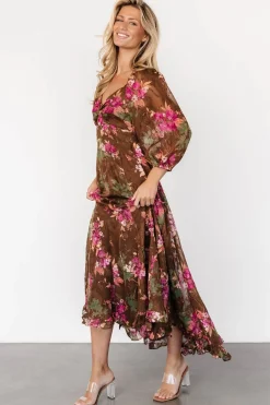 Baltic Born Estefania Maxi Dress | Brown Floral