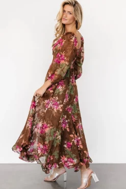 Baltic Born Estefania Maxi Dress | Brown Floral