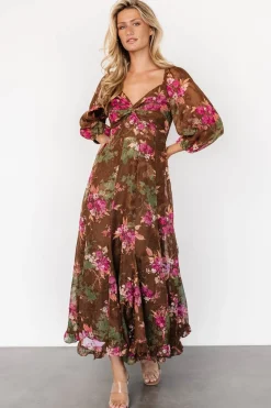 Baltic Born Estefania Maxi Dress | Brown Floral