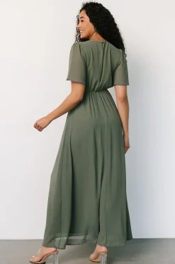 Baltic Born Esti Maxi Dress | Dark Sage