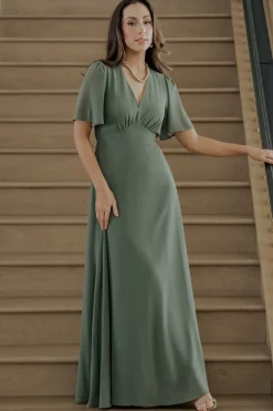 Baltic Born Esti Maxi Dress | Dark Sage