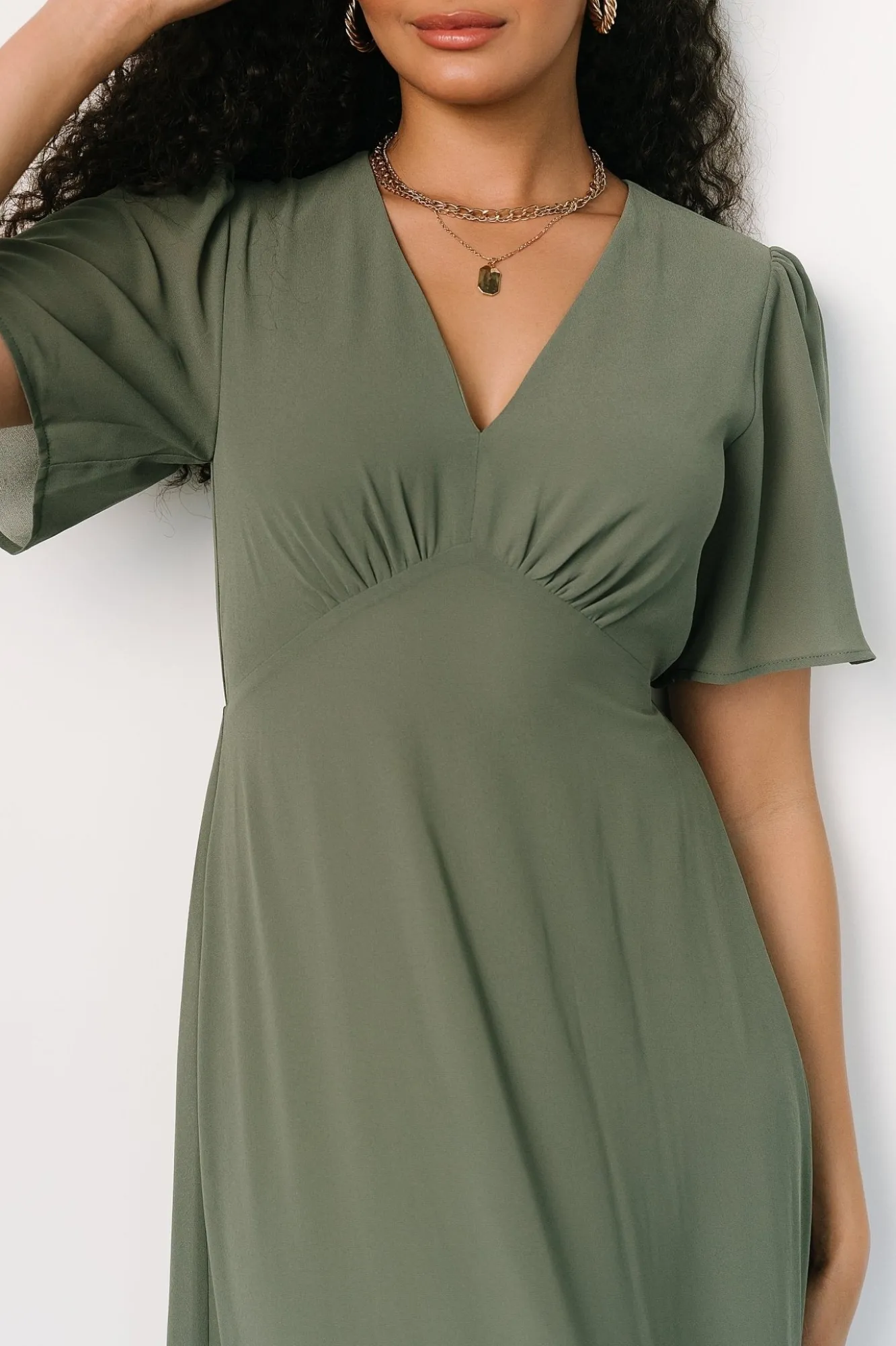 Baltic Born Esti Maxi Dress | Dark Sage
