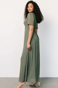 Baltic Born Esti Maxi Dress | Dark Sage