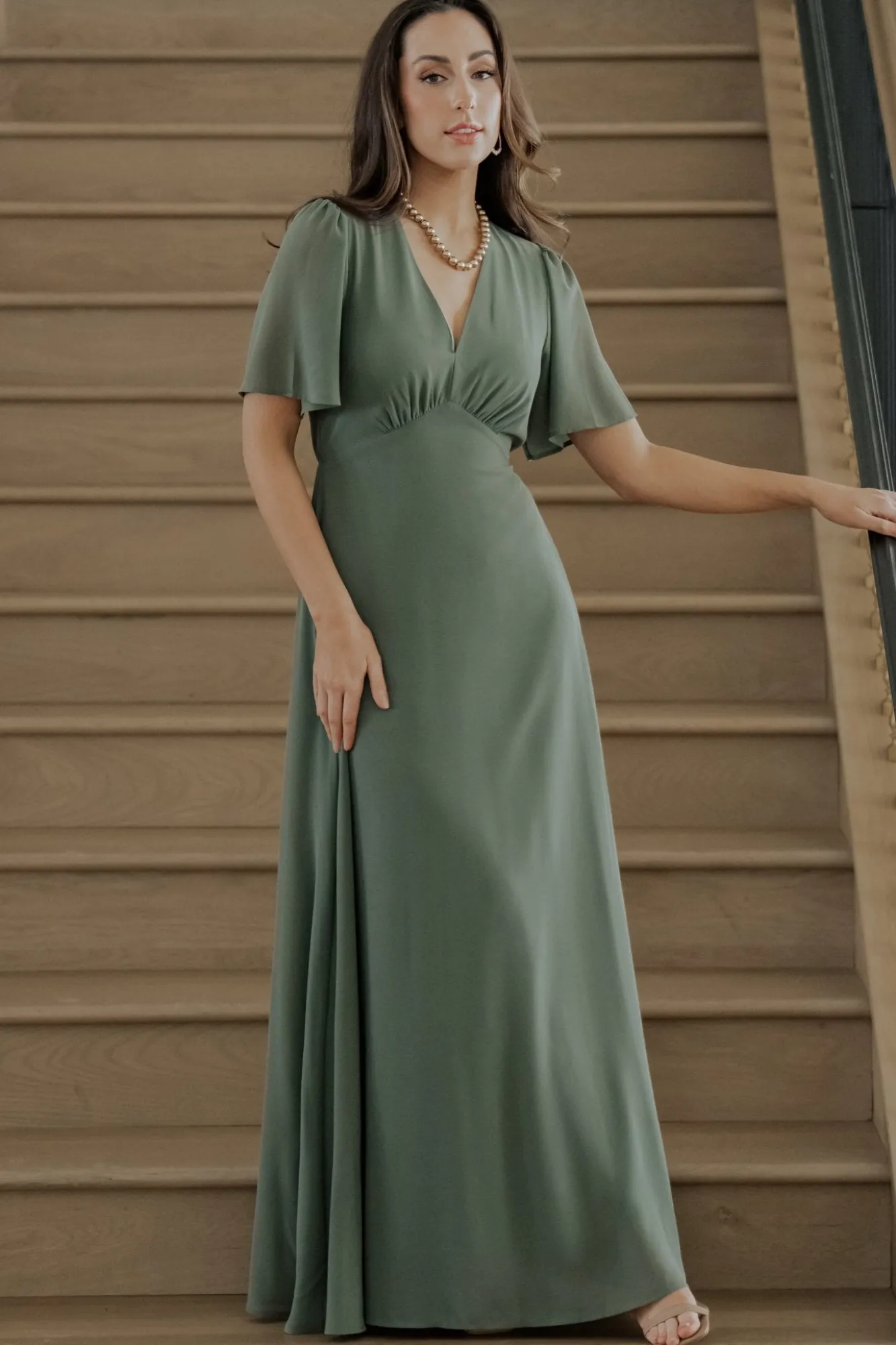 Baltic Born Esti Maxi Dress | Dark Sage