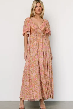 Baltic Born Evanthia Maxi Dress | Vintage Blush Print