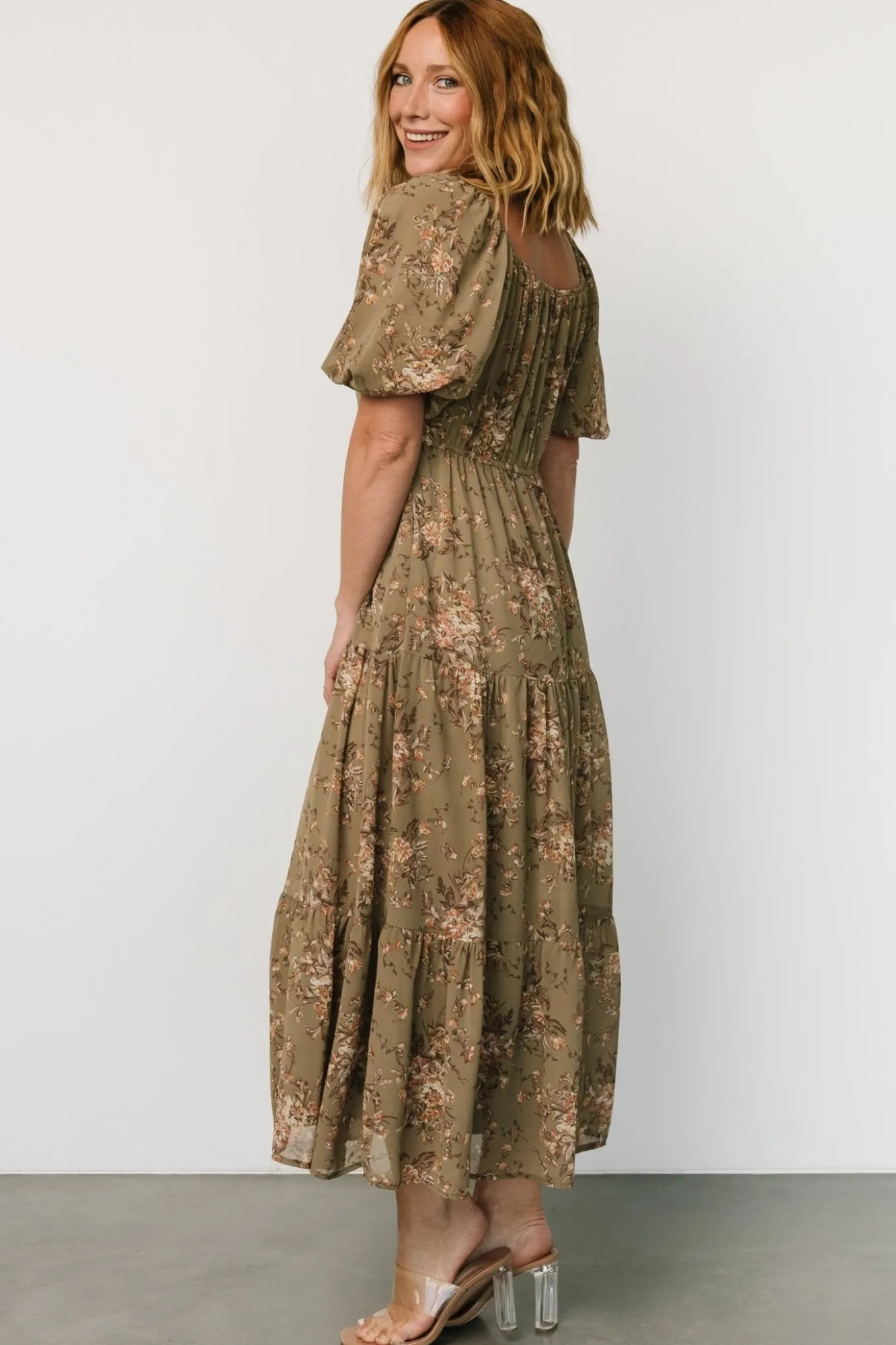 Baltic Born Evelette Dress | Olive Floral