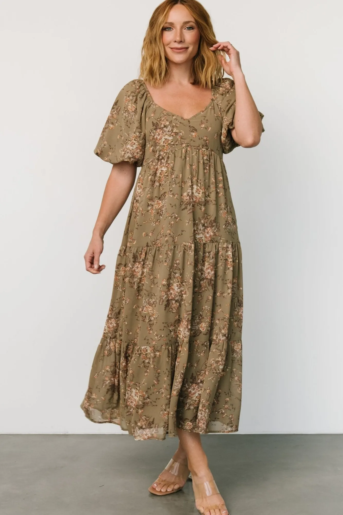 Baltic Born Evelette Dress | Olive Floral
