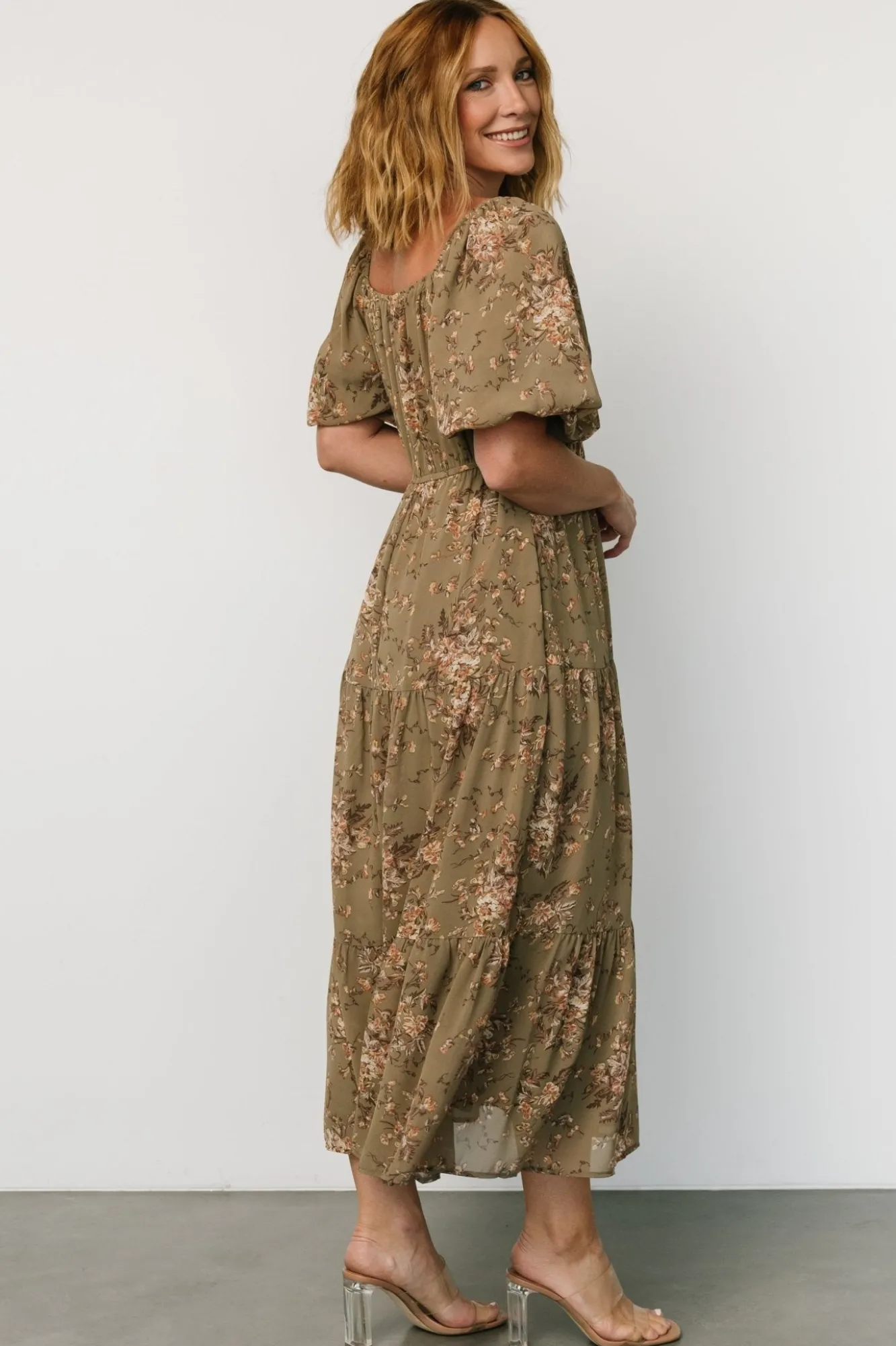 Baltic Born Evelette Dress | Olive Floral