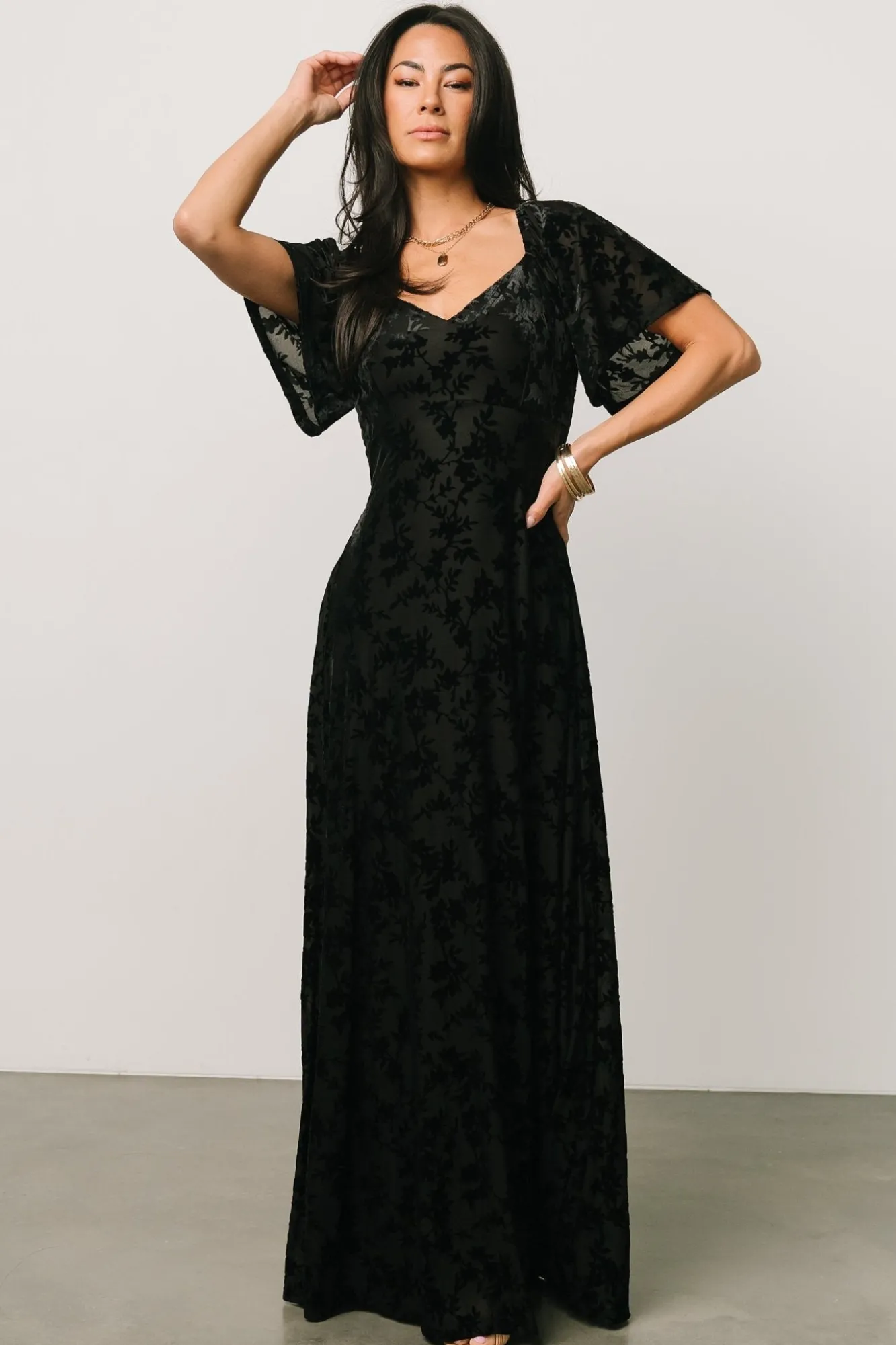 Baltic Born Everley Velvet Maxi Dress |