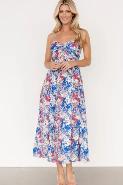 Baltic Born Evette Sweetheart Tank Dress | Blue Multi