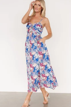 Baltic Born Evette Sweetheart Tank Dress | Blue Multi