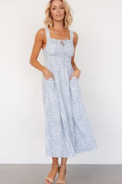 Baltic Born Evonne Midi Dress | Blue Floral