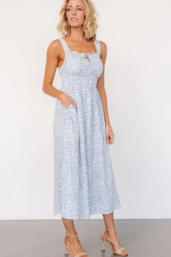 Baltic Born Evonne Midi Dress | Blue Floral