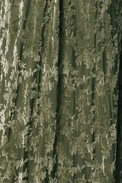 Baltic Born Fabric Swatch - Everley Velvet | Dark Sage