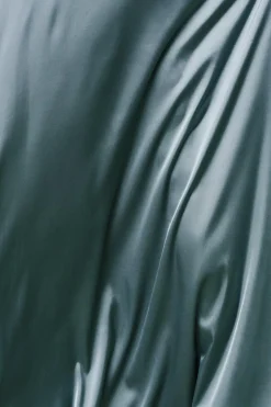 Baltic Born Fabric Swatch - Vara Satin | Dusty Blue