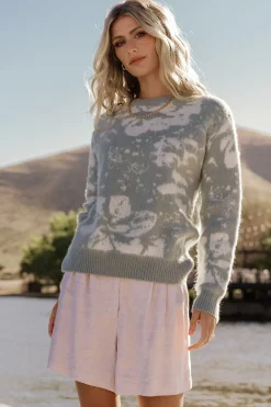 Baltic Born Fairbanks Sweater | Blue Sage Print